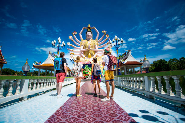 Four friends exploring Thailand